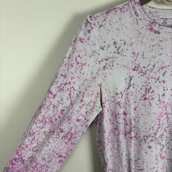 Lululemon Love Long Sleeve Shirt Cirrus Wash Alpine White Lunar Rock Vivid Plum - Picture 5 of 7
